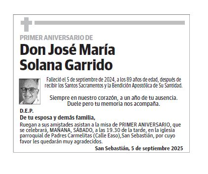 Don José María Solana Garrido