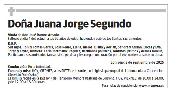 Doña Juana Jorge Segundo