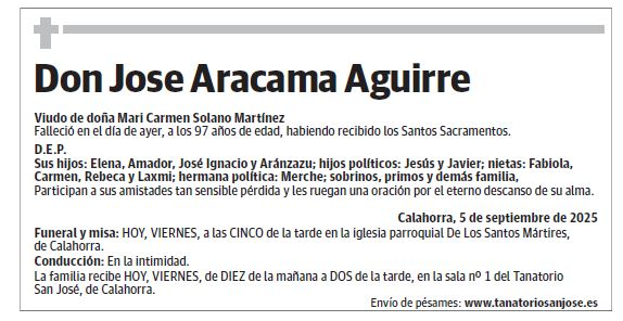 Don Jose Aracama Aguirre