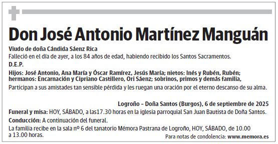 Don José Antonio Martínez Manguán