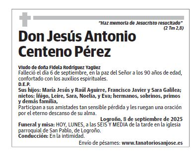 Don Jesús Antonio Centeno Pérez