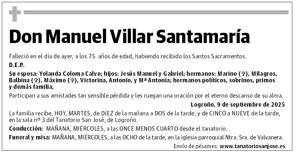 Don Manuel Villar Santamaría