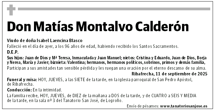 Don Matías Montalvo Calderón