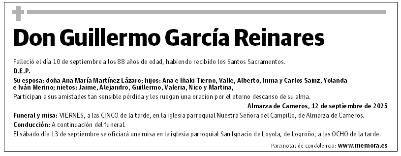 Don Guillermo García Reinares