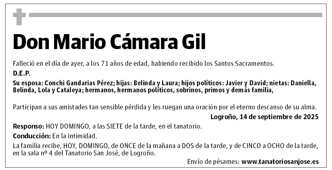 Don Mario Cámara Gil
