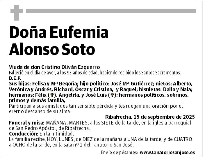 Doña Eufemia Alonso Soto