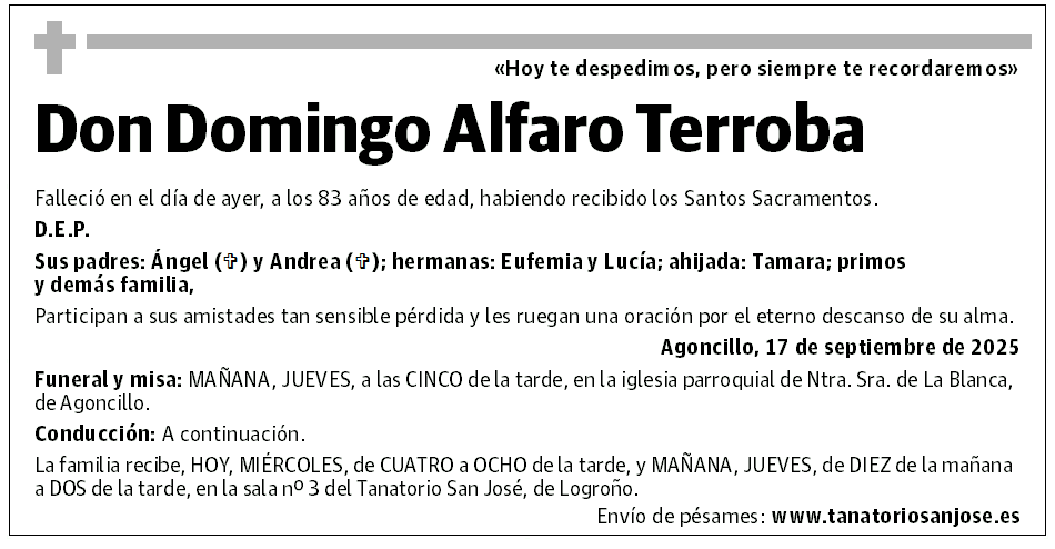 Don Domingo Alfaro Terroba