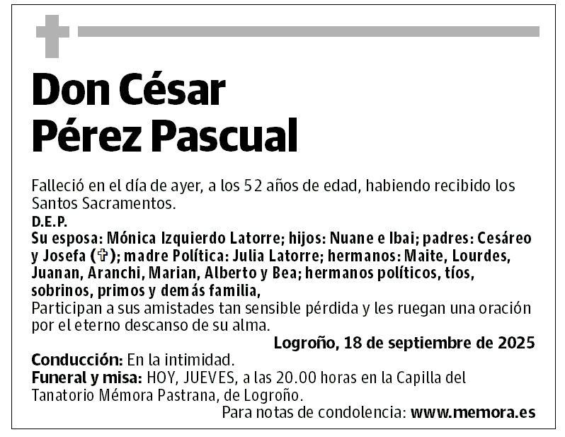 Don César Pérez Pascual