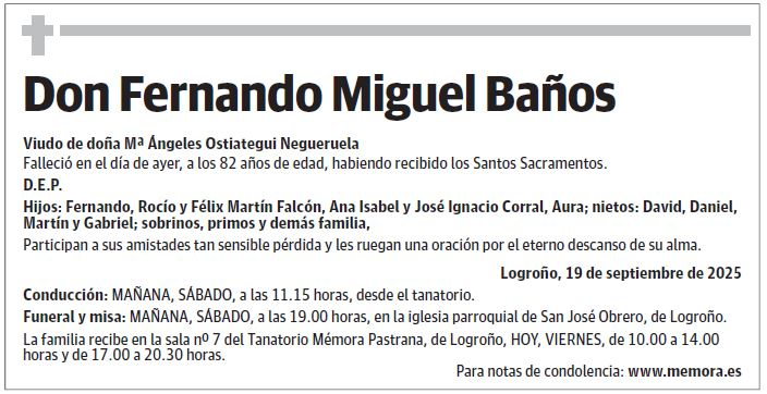 Don Fernando Miguel Baños