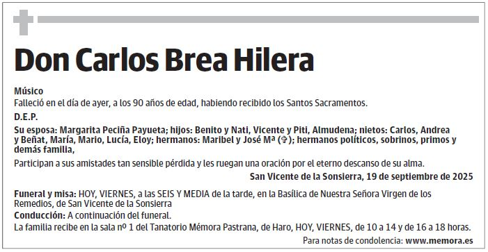 Don Carlos Brea Hilera