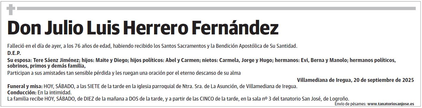 Don Julio Luis Herrero Fernández