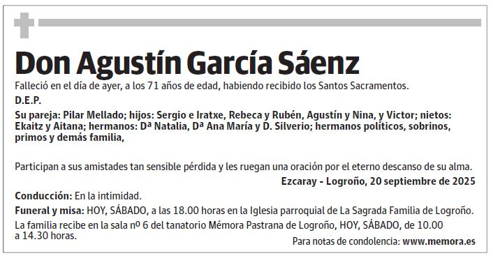 Don Agustín García Sáenz