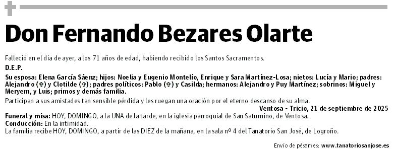 Don Fernando Bezares Olarte