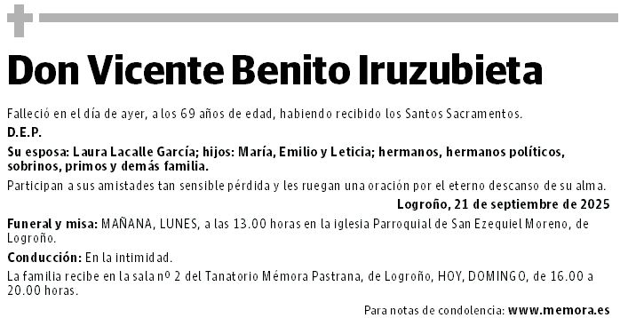 Don Vicente Benito Iruzubieta