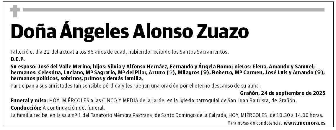 Doña Ángeles Alonso Zuazo