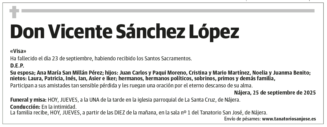 Don Vicente Sánchez López