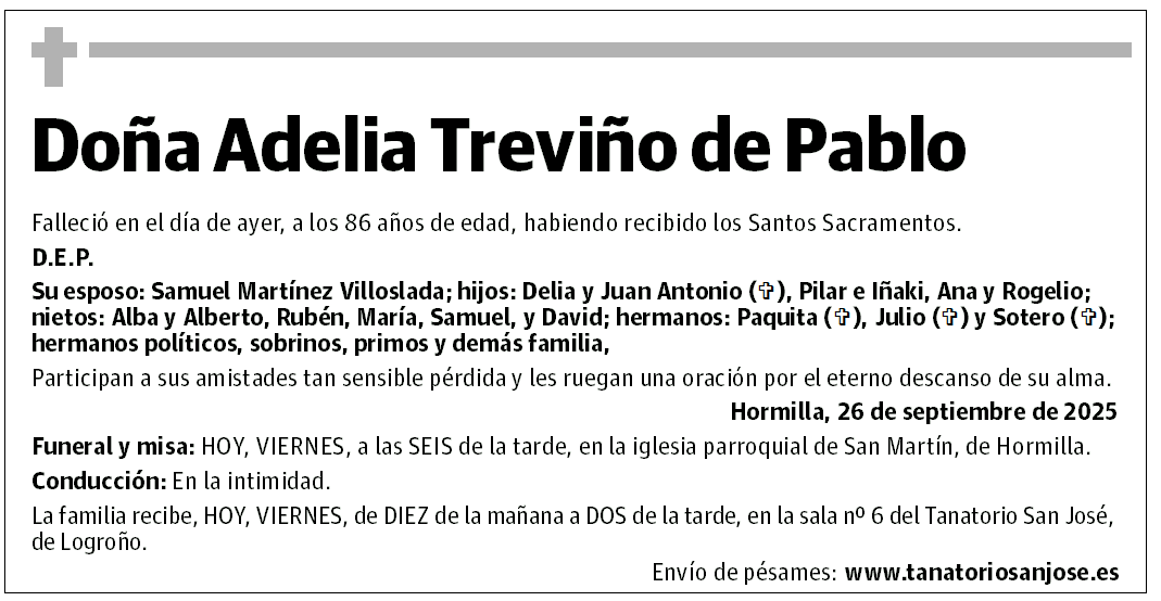 Doña Adelia Treviño de Pablo