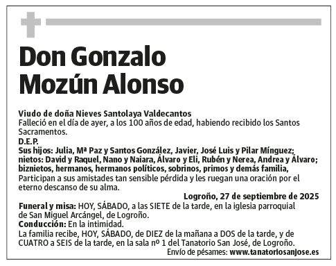 Don Gonzalo Mozún Alonso