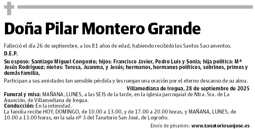 Doña Pilar Montero Grande