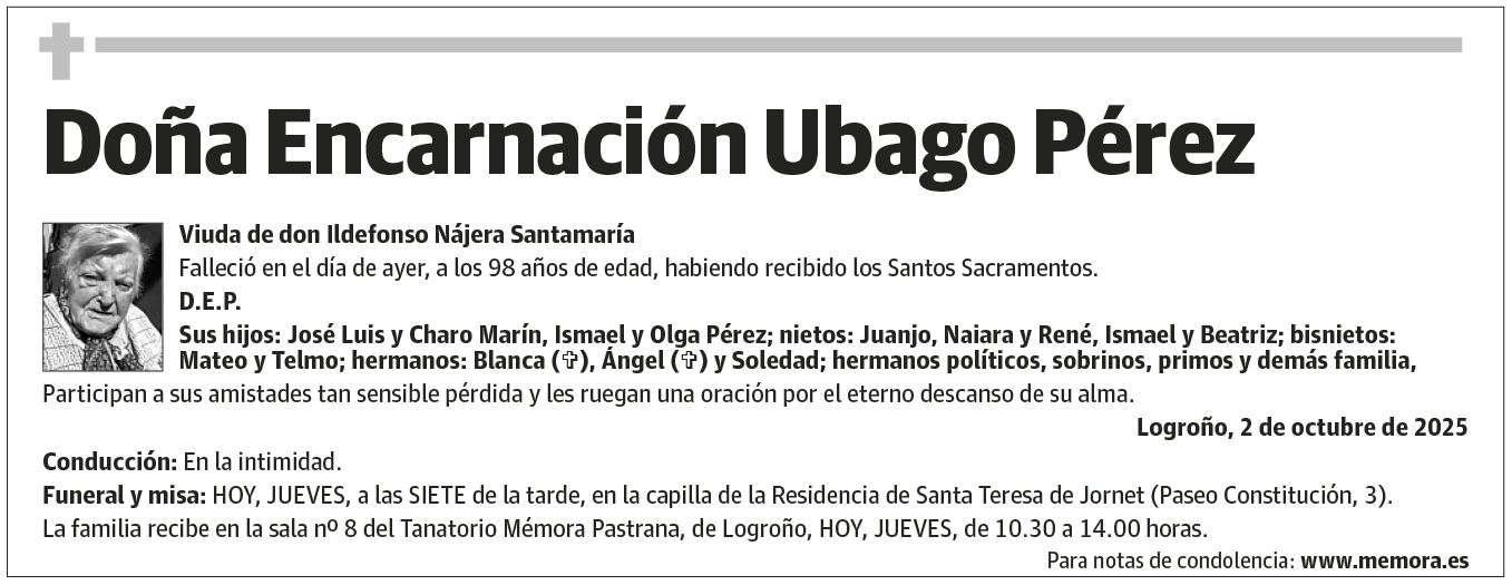 Doña Encarnación Ubago Pérez