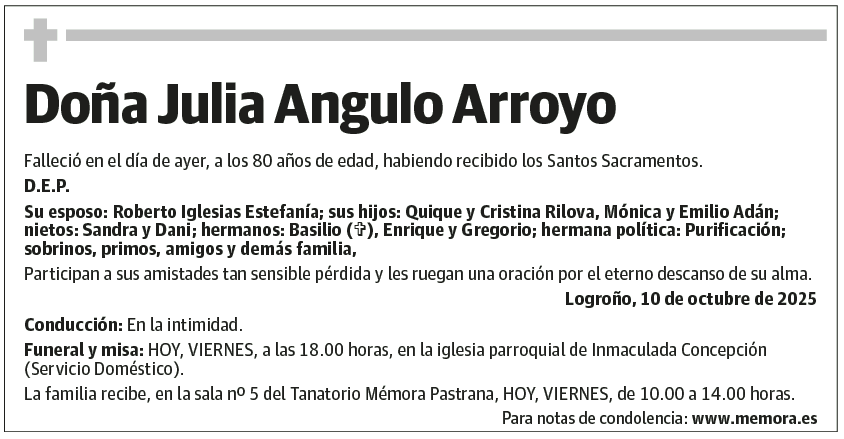 Doña Julia Angulo Arroyo