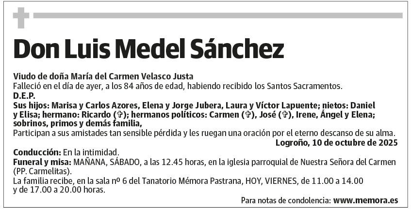 Don Luis Medel Sánchez