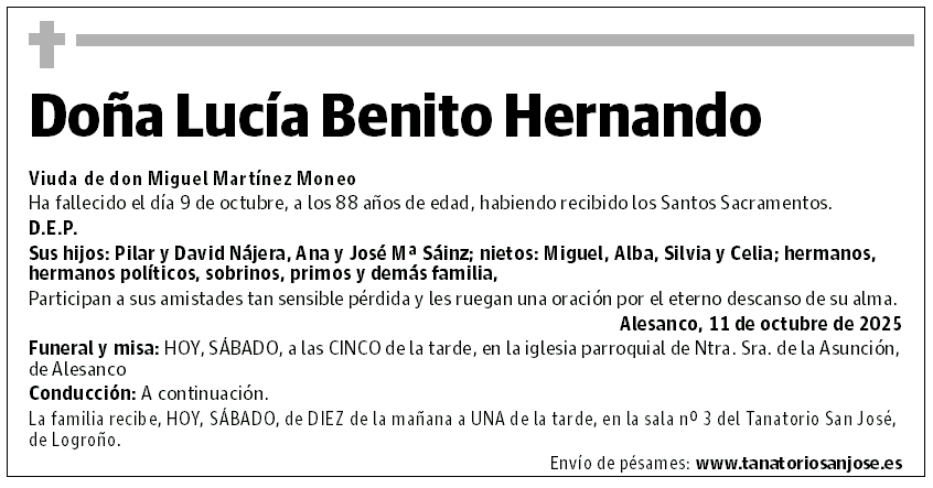 Doña Lucía Benito Hernando