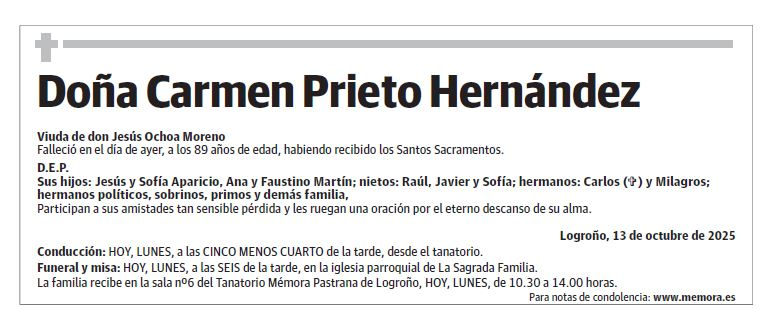 Doña Carmen Prieto Hernández