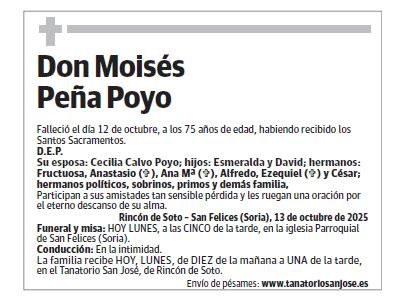 Don Moisés Peña Poyo