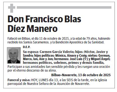 Don Francisco Blas Díez Manero