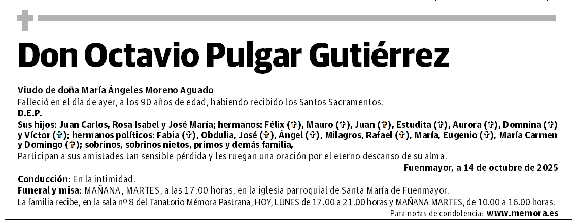Don Octavio Pulgar Gutiérrez