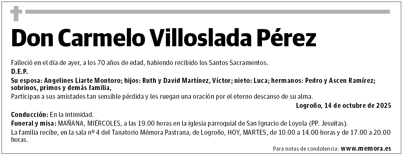 Don Carmelo Villoslada Pérez