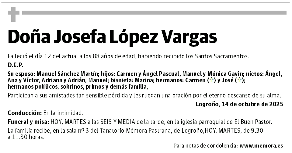 Doña Josefa López Vargas