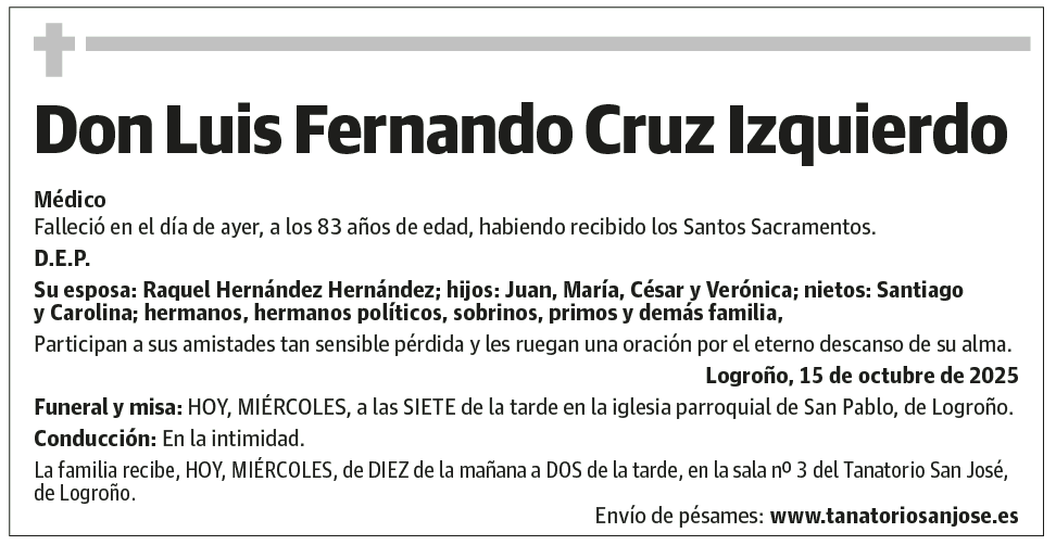 Don Luis Fernando Cruz Izquierdo