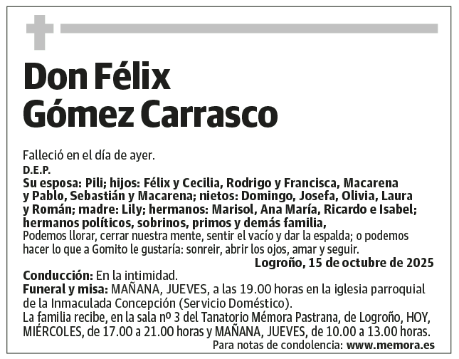 Don Félix Gómez Carrasco