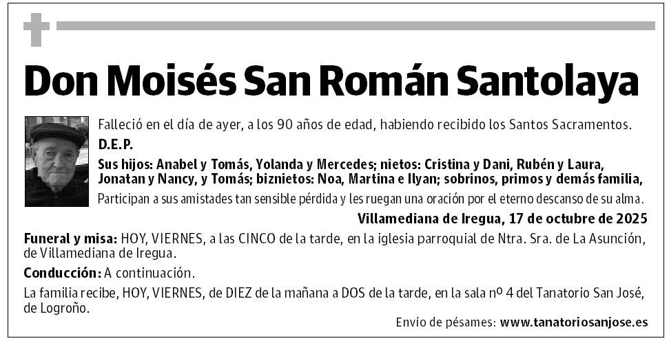 Don Moisés San Román Santolaya