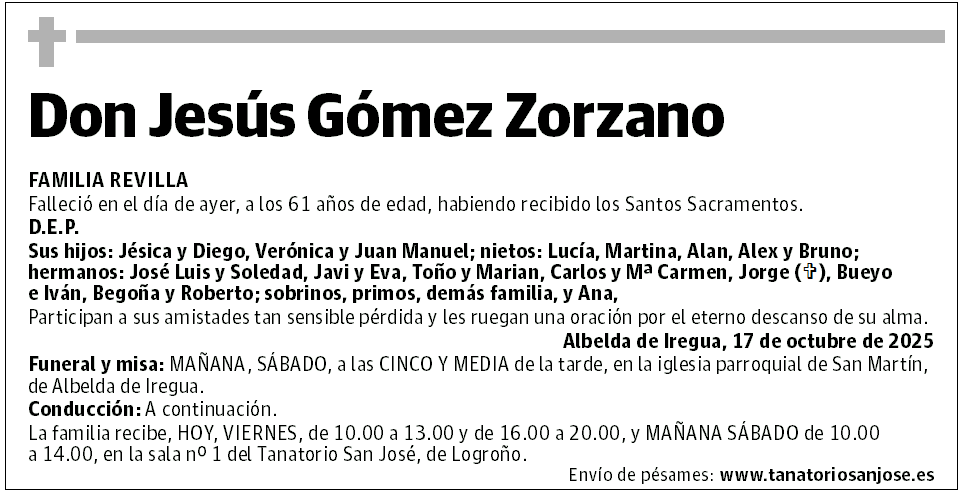 Don Jesús Gómez Zorzano