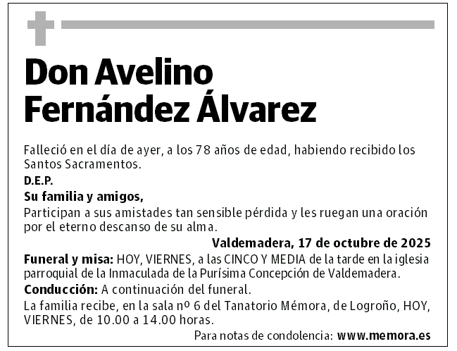 Don Avelino Fernández Álvarez