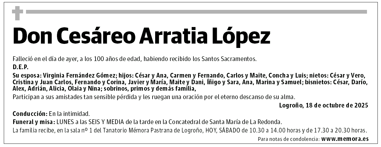 Don Cesáreo Arratia López