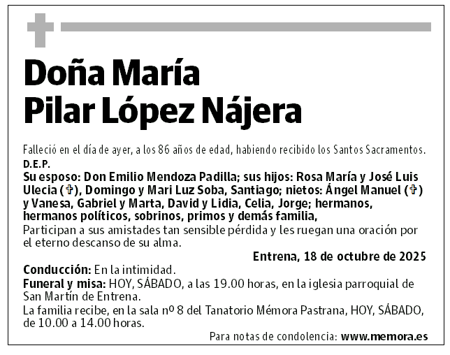 Doña María Pilar López Nájera