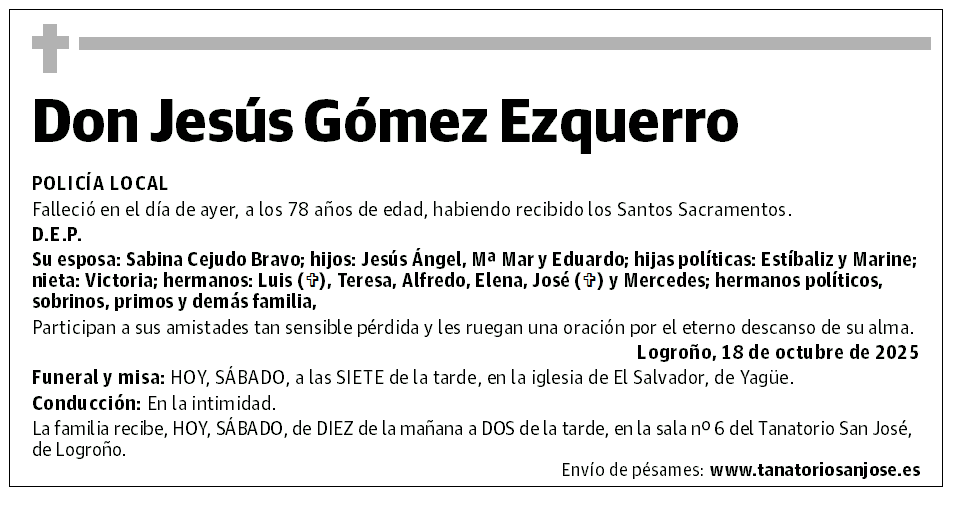 Don Jesús Gómez Ezquerro