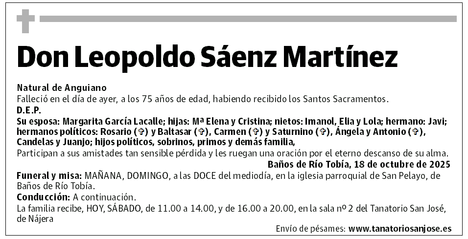 Don Leopoldo Sáenz Martínez