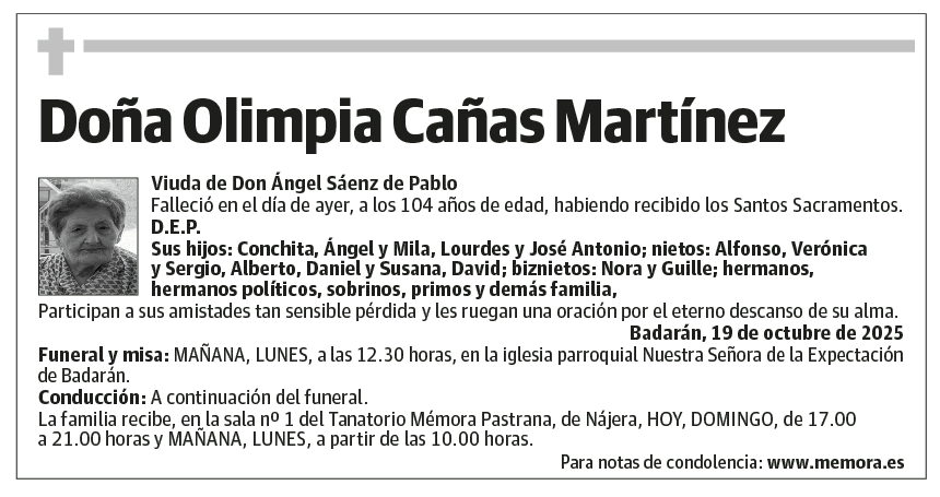 Doña Olimpia Cañas Martínez
