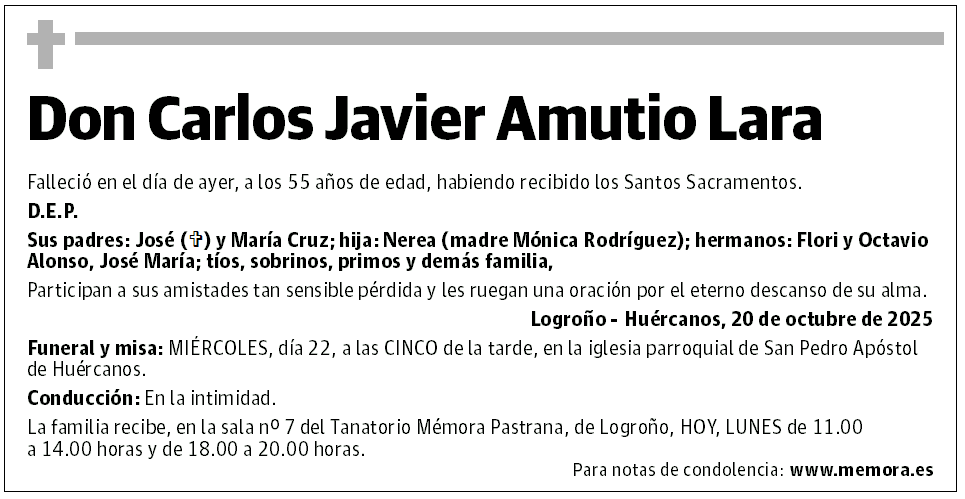Don Carlos Javier Amutio Lara