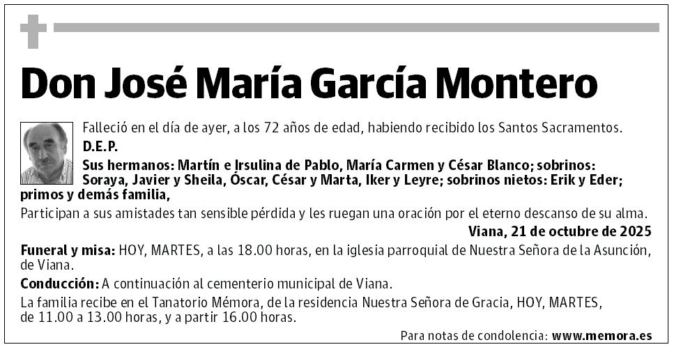 Don José María García Montero