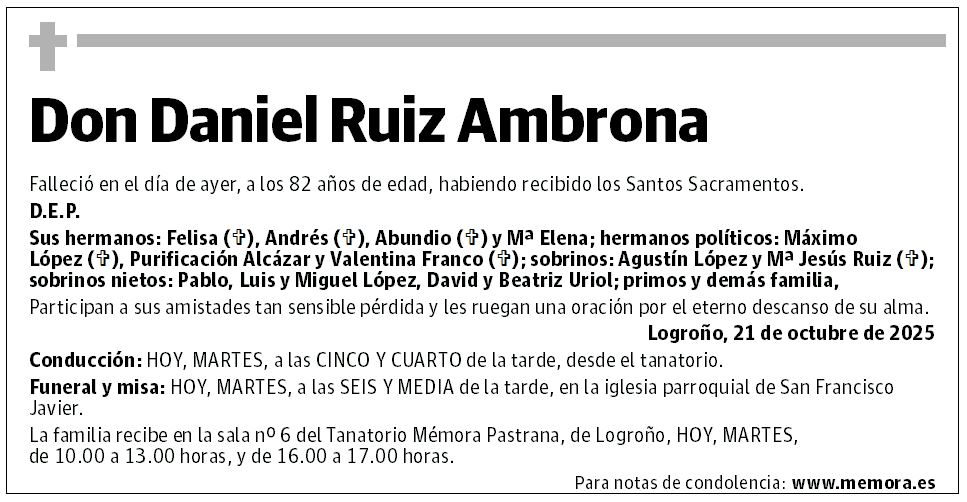 Don Daniel Ruiz Ambrona
