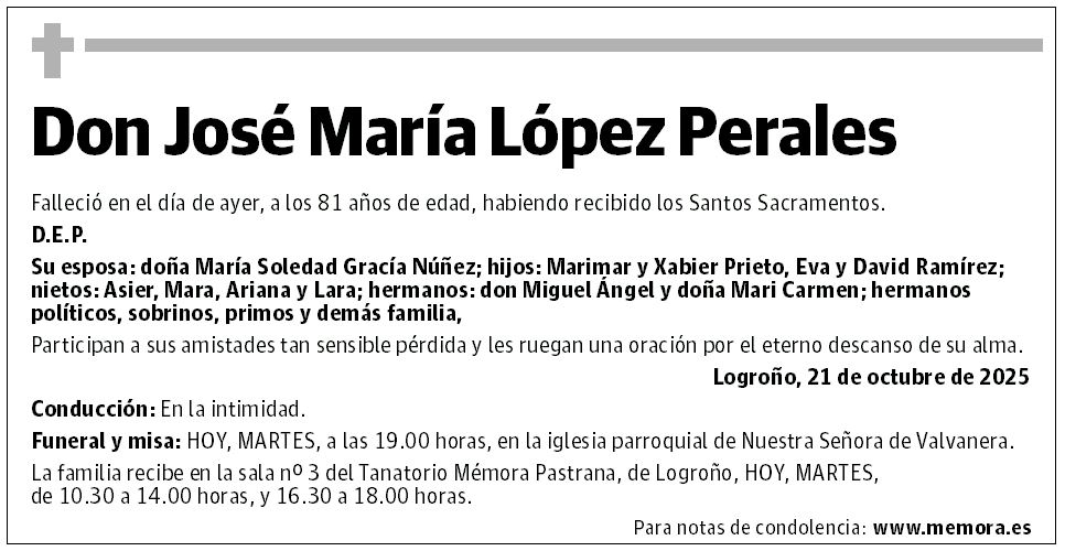 Don José María López Perales