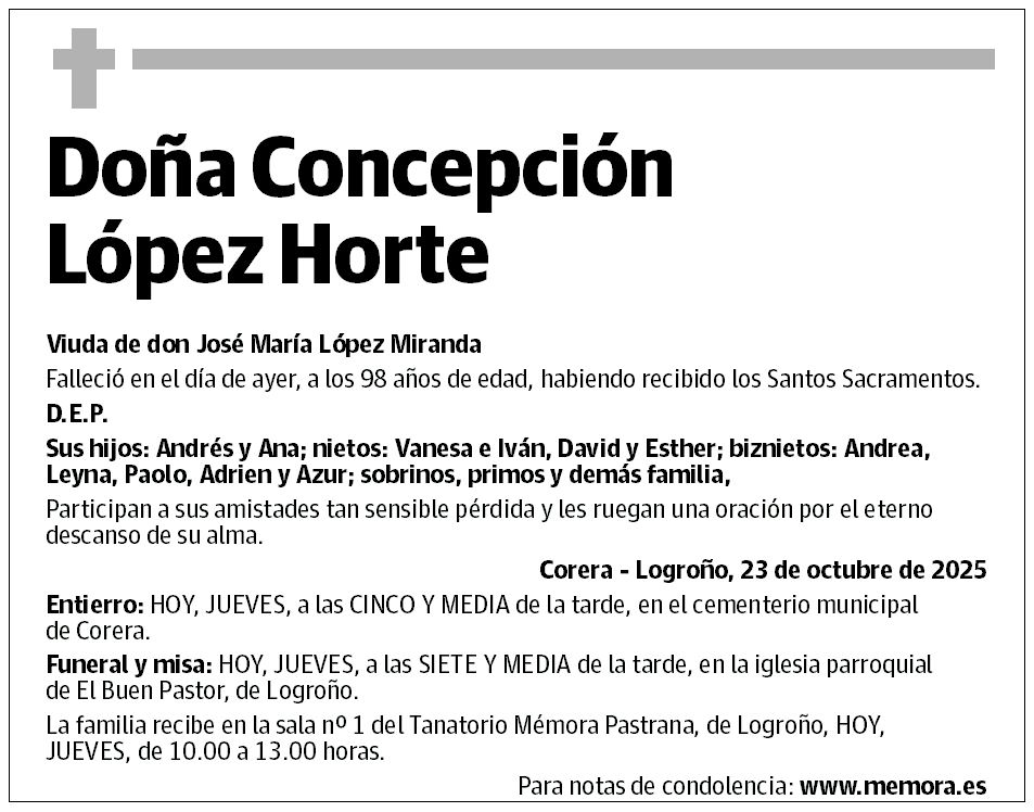 Doña Concepción López Horte