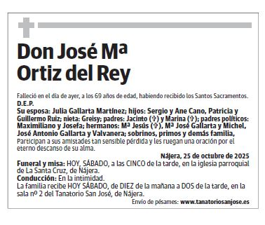 Don José Mª Ortiz del Rey