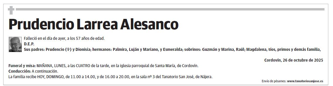 Prudencio Larrea Alesanco